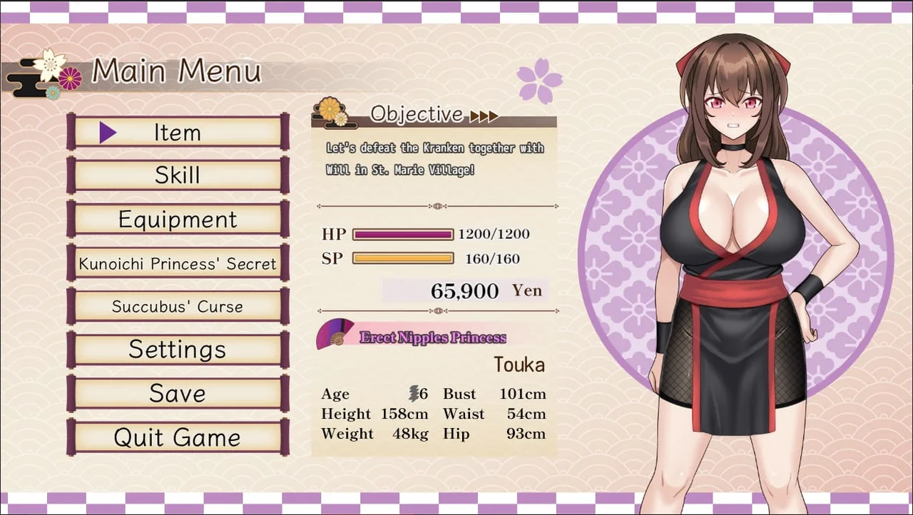 Crimson Flame Kunoichi Princess Touka Succubus Corruption Princess Tale Preview 2