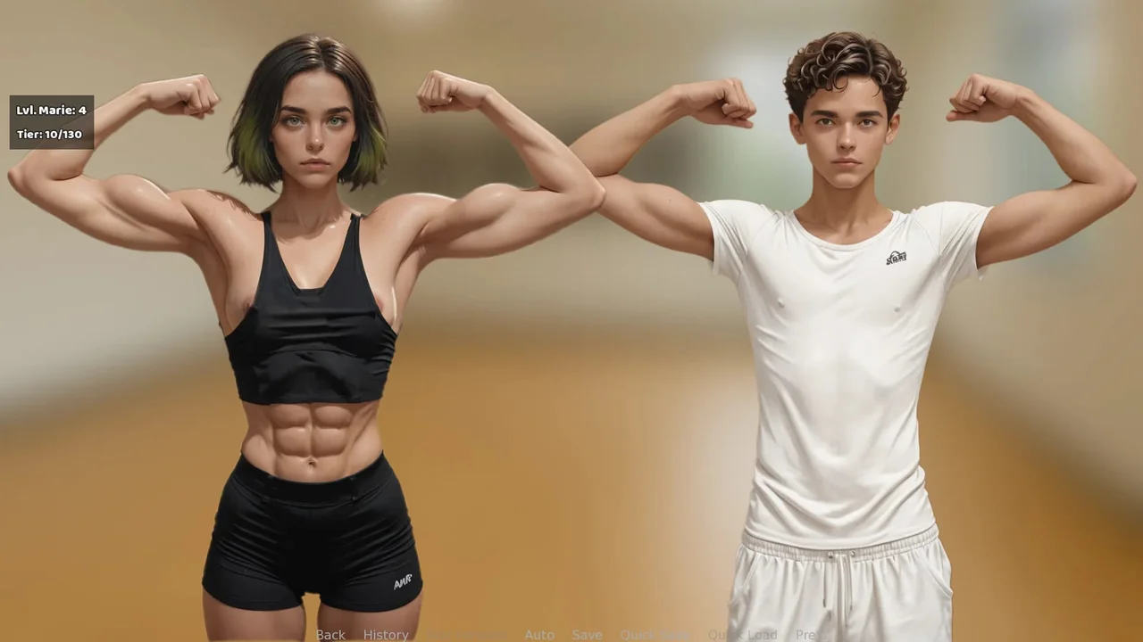 Female Muscle Leveling Preview 6