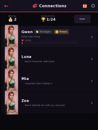Raw AI Obsessions Gwen Dm Chat Sim Preview (8)