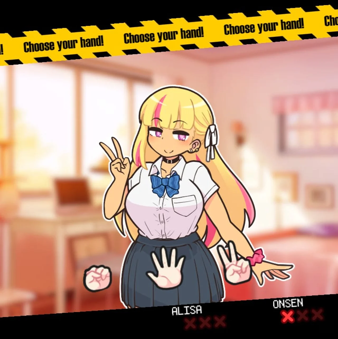 Strip Rock Paper Scissors Gal Edition Demo Preview 1