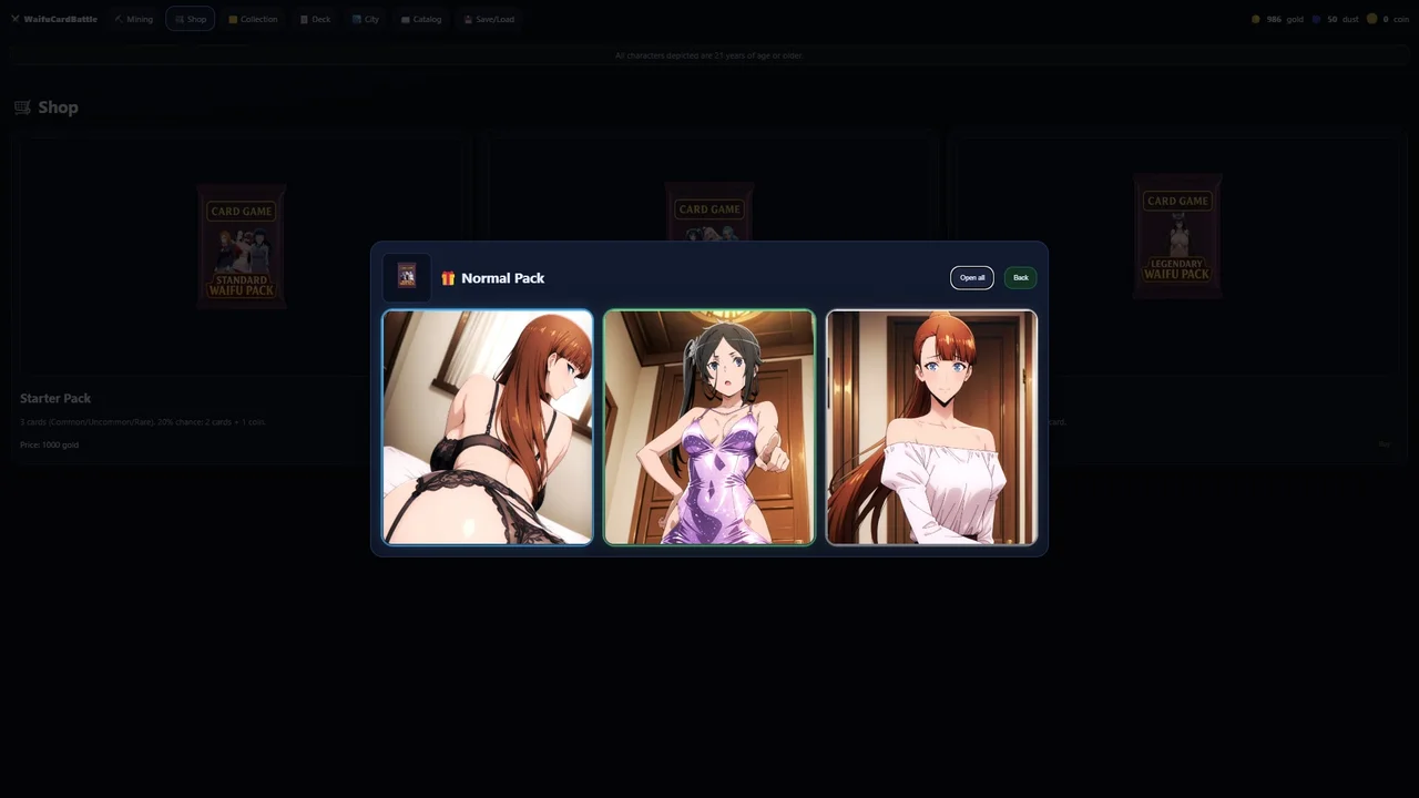 Waifucardbattle Preview 5