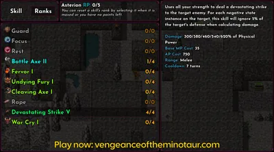 Vengeance of the Minotaur RPG Preview 8