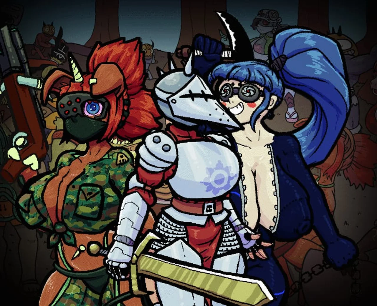 Some Heroines Climb up a Tower to Ask God Why the Game Has a Name Thats so Long Preview 3