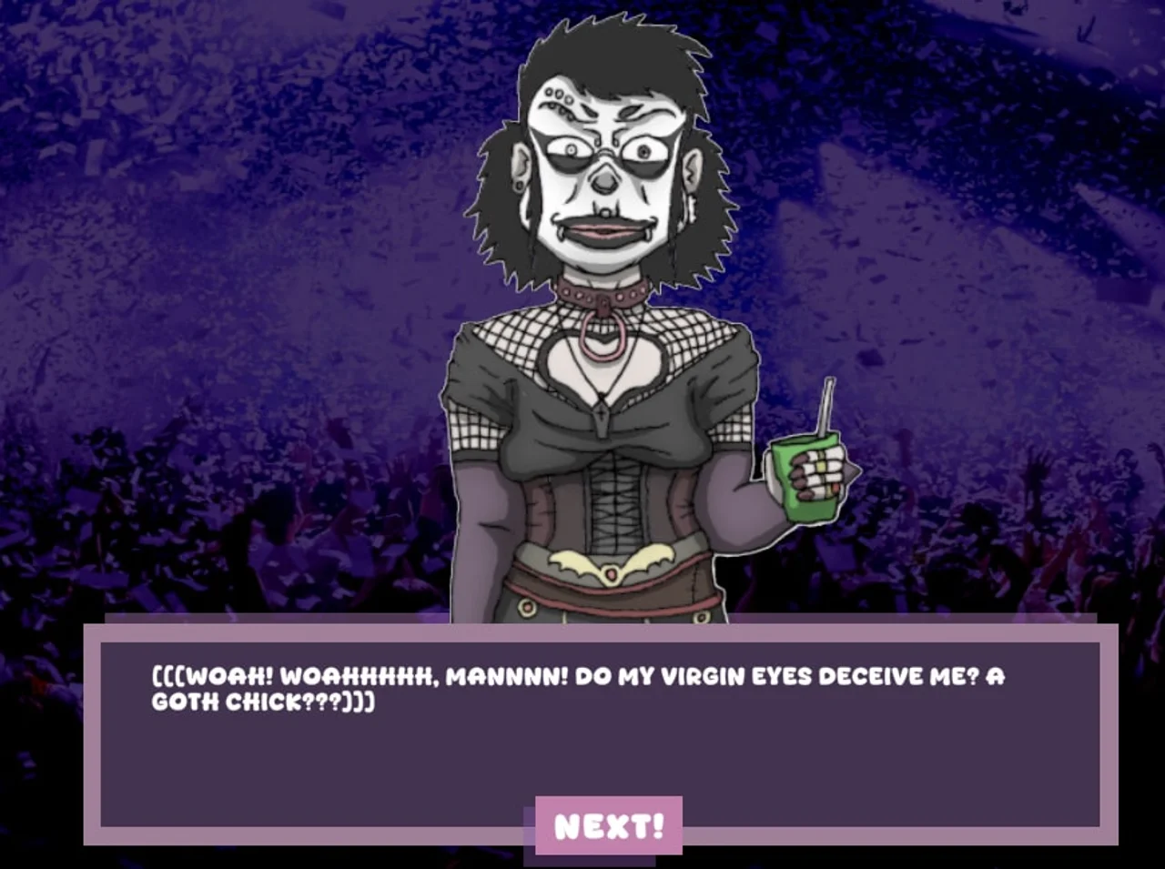 Approach the Weird Goth Girl at the Party Preview 1